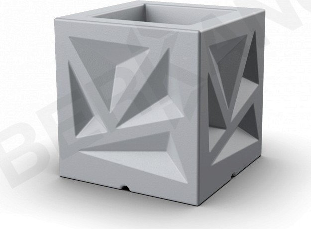 

Кашпо Berkano Icelandic Cube DB (серый)