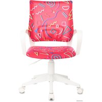 Компьютерное кресло Бюрократ Burokids 1W 1920819 (малиновый Sticks 05/пластик белый)