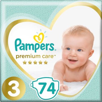 Pampers Premium Care 3 (74 шт)