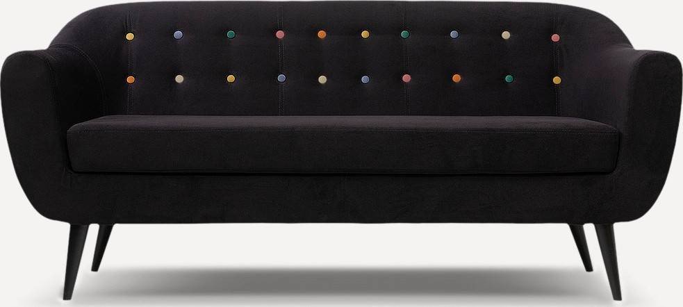 

Диван Divan Роттердам-3 Velvet Black 85421 (черный)
