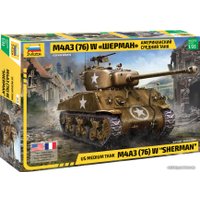 Сборная модель Звезда Американский средний танк М4А3 Шерма