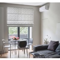 Римская штора Delfa Макси Buxta J3 СШД-02М-272/А881 (150x160, серый зигзаг)