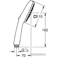 Душевая лейка Grohe Tempesta Cube 27572003