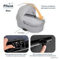 Универсальная коляска Pituso Nino (2 в 1, 3011 antracyt/metalic grey)