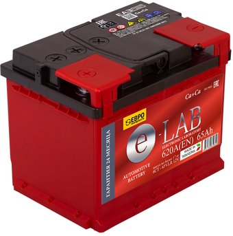 Автомобильный аккумулятор E-Lab 6СТ- 65 о.п. (65 А·ч)
