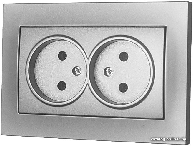 Розетка Elbi Vega 510-011030-908 (серебристый)