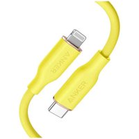 Кабель Anker PowerLine III Flow 641 A8662 USB Type-C - Lightning 60W (0.9 м, желтый)