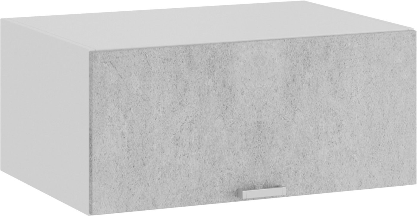 

Шкаф навесной Трия Гранита 1В8ГП (белый/бетон снежный)