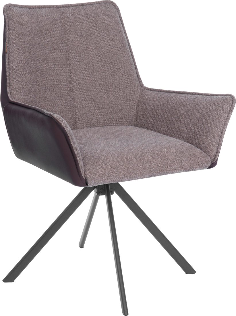 

Стул с подлокотниками TetChair Мурано опора 360 (велюр/букле (HYP)/экокожа, бежевый/коричневый)