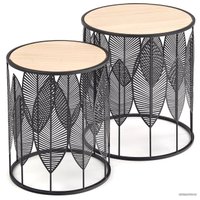 Журнальный столик Halmar Folla (натуральный/черный)