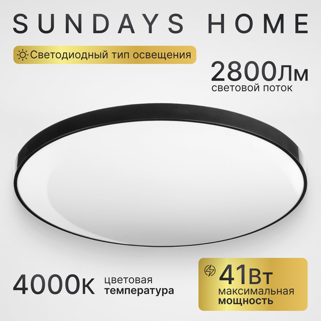 

Припотолочная люстра Sundays Home 240924-16 5795 (черный)