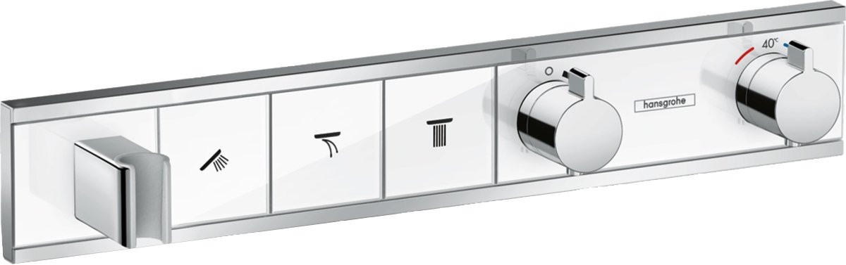 

Смеситель Hansgrohe RainSelect 15356400 (белый/хром)