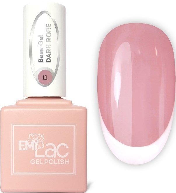 

Основа Emi E.MiLac Base Gel Темно-розовый 11 15 мл