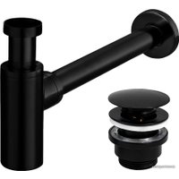 Сифон Rea Klik-Klak A5215 (черный матовый)