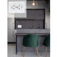 Розетка Elbi Vega 510-016230-907 (матовый белый)