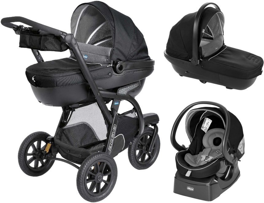 

Универсальная коляска Chicco Trio Activ3 (3 в 1, jet black)