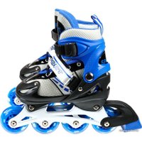 Роликовые коньки Игротрейд P01B-BS (р. 31-34, белый/синий/черный)