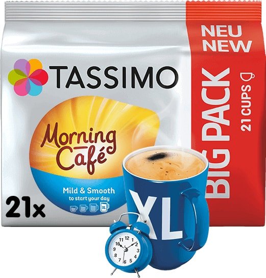 

Кофе в капсулах Tassimo Morning Cafe XL Mild & Smooth 21 шт