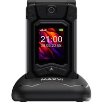 Кнопочный телефон Maxvi E10ds (черный)