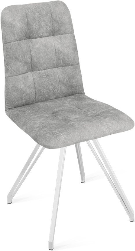 

Стул Трия Аспен К4 (белый матовый/микровелюр Wellmart Silver)