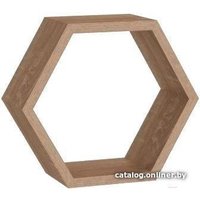 Полка Domax FHS 300 Hexagonal Shelf DS 300x260x115x18 (сонома оак)