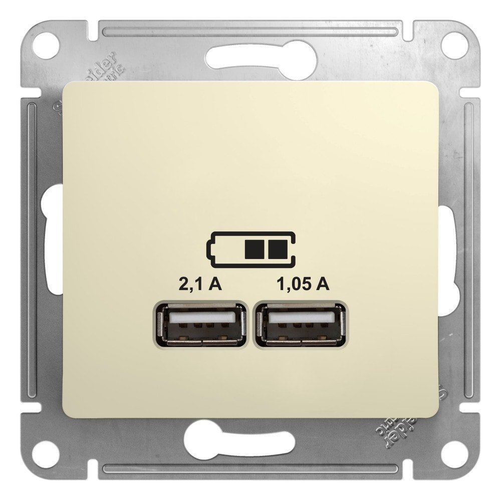 

Розетка USB Schneider Electric Glossa GSL000233