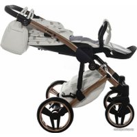 Универсальная коляска Junama Glow V2 (2 в 1, белая кожа/медь)