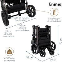Детская коляска Pituso Emma ET6 (пальмово-зеленый)