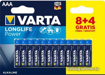 Батарейка Varta Longlife Power ААA 12шт