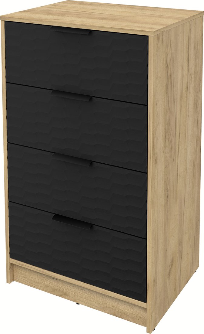 Комод Интерлиния Концепт Зодиак КТ-К60 (дуб золотой/черный)