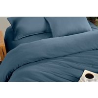 1.5-спальный комплект постельного белья Arya Natural Stone Washed 8680943227256 (синий)
