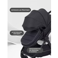 Универсальная коляска Rant Basic Roller RA161 (2 в 1, black)