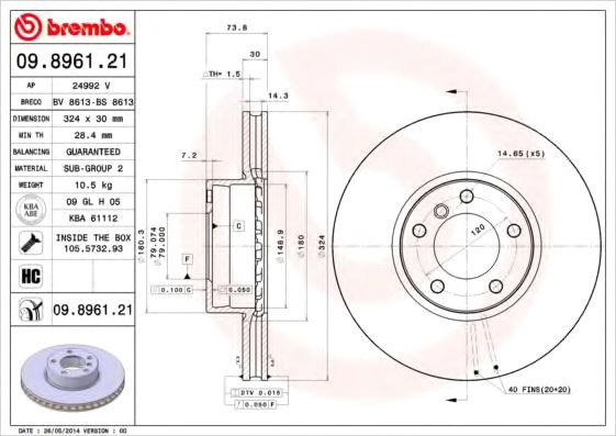 

Brembo 09896121