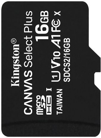 Карта памяти Kingston Canvas Select Plus microSDHC 16GB