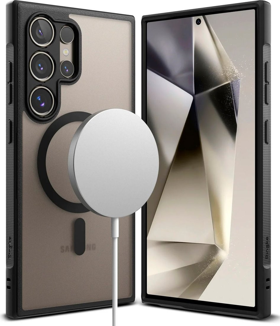 

Чехол для телефона Ringke Fusion Bold Magnetic для Galaxy S24 Ultra Matte Black