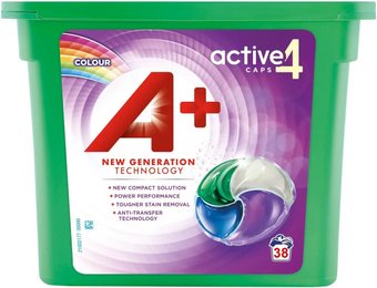 Капсулы для стирки A+ Colour (38 шт)