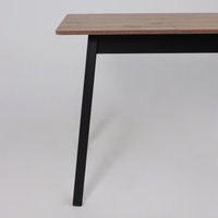 Кухонный стол Мамадома Tirk radial-94 раздвижной 94-126х64 (дуб веллингтон/черный)