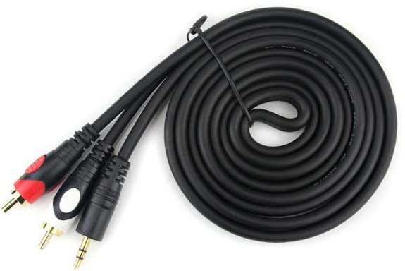 

Кабель Linly Lighting Стереоминиджек - 2RCA (1.5 м, черный)