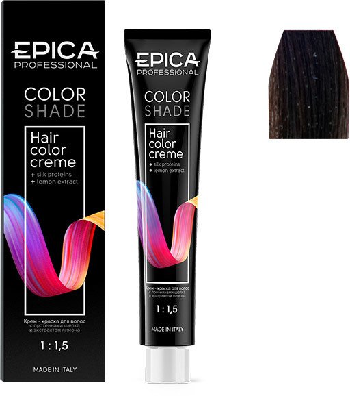 

Крем-краска Epica Professional Colorshade 4.71 шатен шоколадно-пепельный (100 мл)