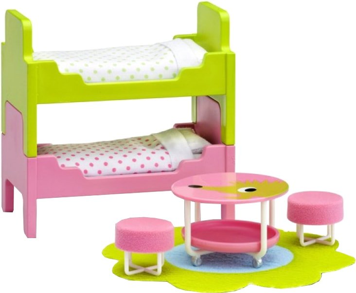 

Аксессуары для кукольного домика Lundby Детская с 2 кроватями 60209700