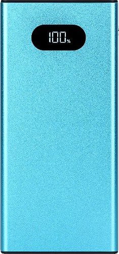 Внешний аккумулятор TFN Blaze LCD PD 22.5W 10000mAh (голубой)