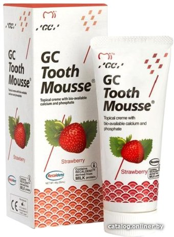 Зубной гель GC Tooth Mousse 17168 (40 г, клубника)