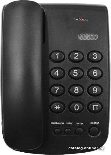 TeXet TX-241 (черный) проводной телефон купить в Минске
