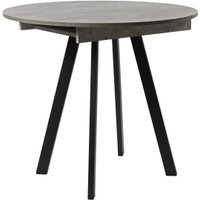 Кухонный стол ВВР Элип (камень светлый/черный профиль, ЛДСП)