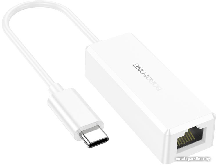 Сетевой адаптер Borofone DH7 Type-C (белый)