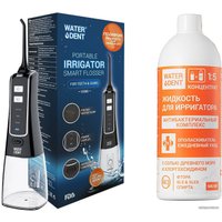 Ирригатор  Waterdent Smart Flosser V300 + жидкость для ирригатора антибактериальный комплекс 100 мл
