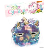 Сумочка-игрушка Bondibon Единорог с пайетками ВВ4916