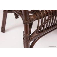 Набор садовой мебели TetChair New Bogota (диван/2 кресла/стол со стеклом, walnut)