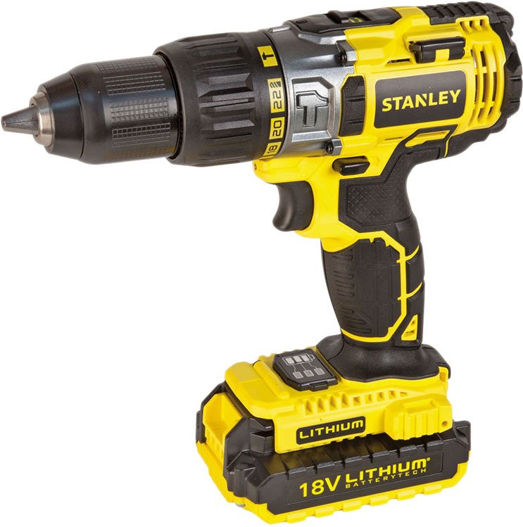 

Ударная дрель-шуруповерт Stanley STDC18LHBK