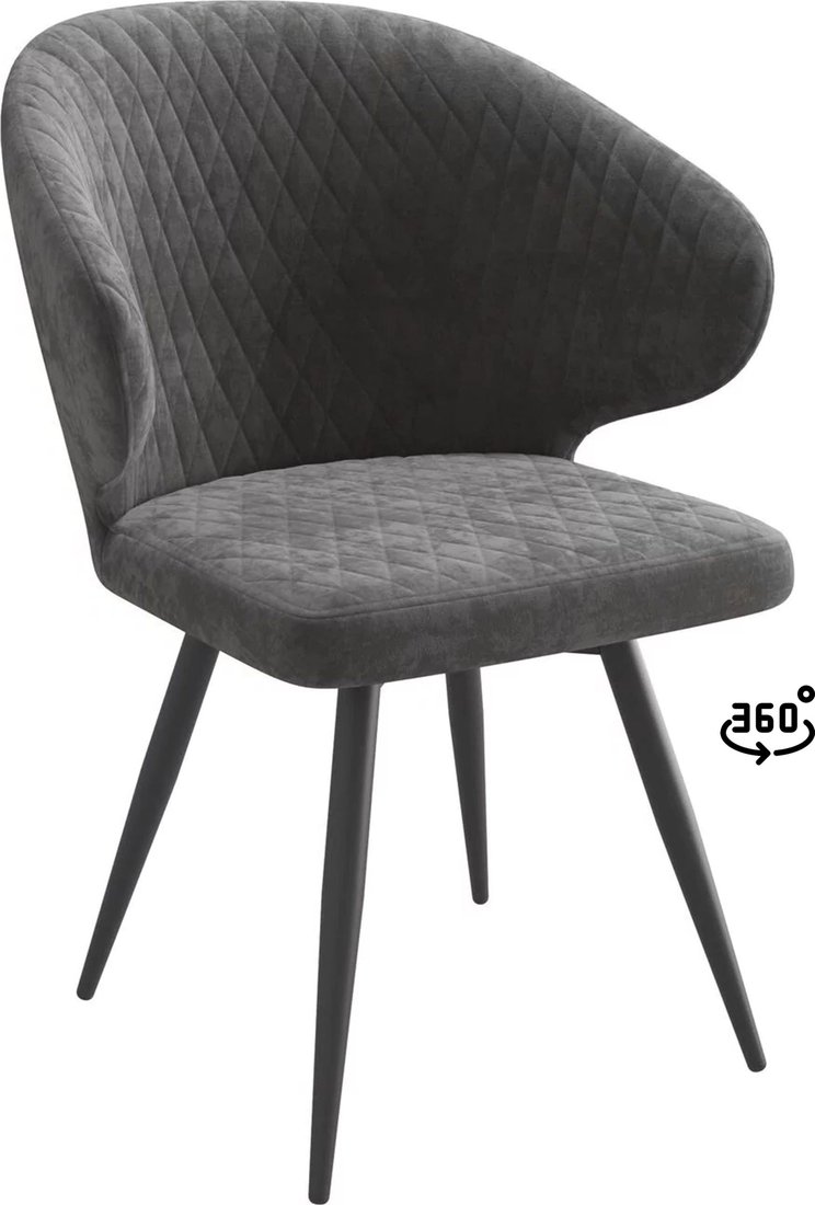 Стул Мамадома Rob-R1 360 (b28 Antracite Lux/черный)